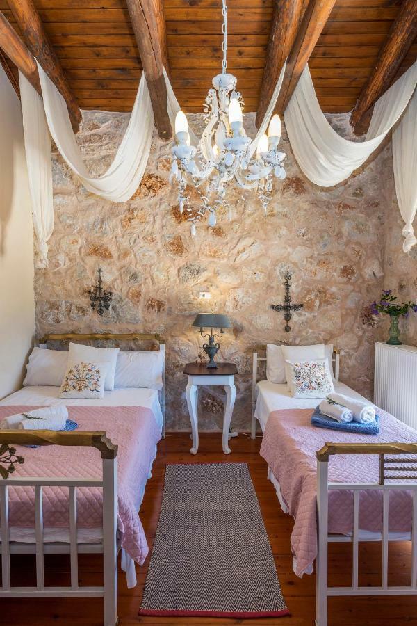 Stone Built Villa Galatia, Poolside & Perfect View Kares Exterior photo